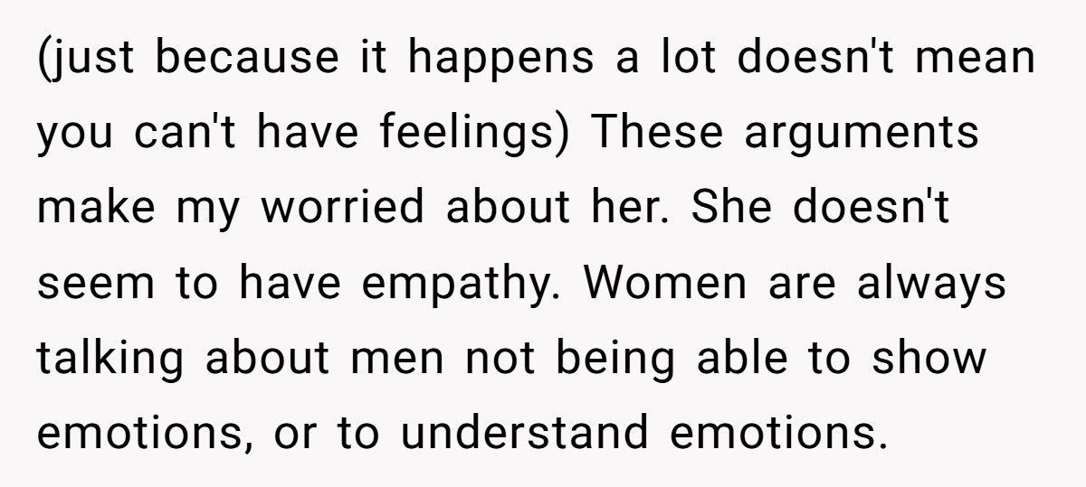Man Considers Divorcing Wife After She Shames Him For Crying In Front Of Her