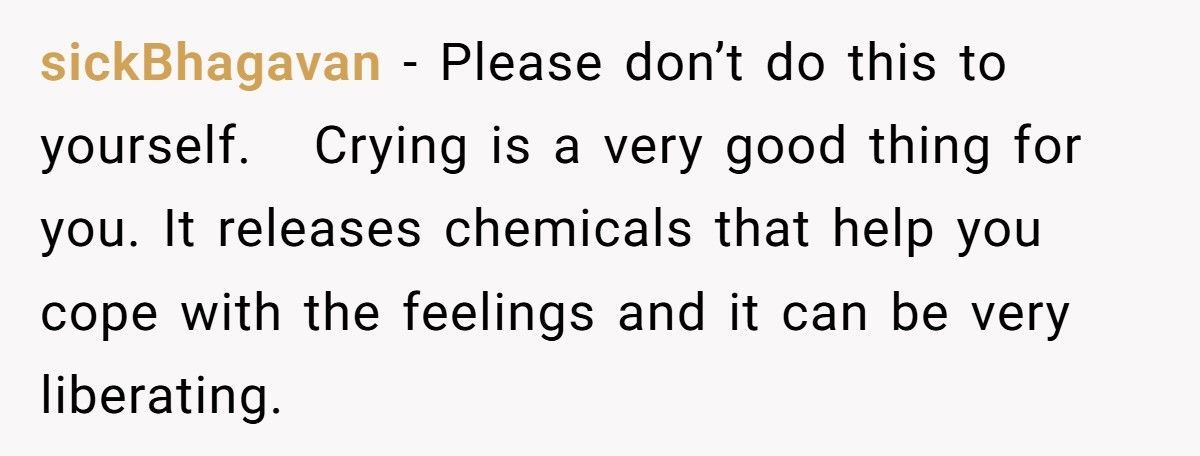 Man Considers Divorcing Wife After She Shames Him For Crying In Front Of Her