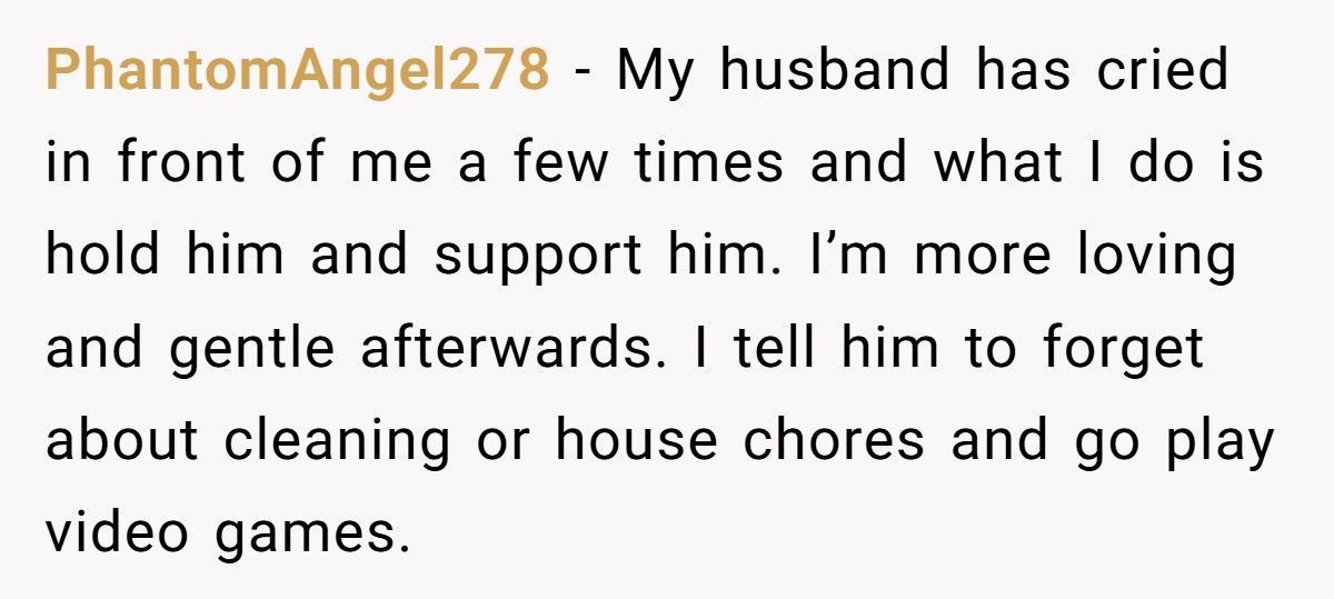 Man Considers Divorcing Wife After She Shames Him For Crying In Front Of Her