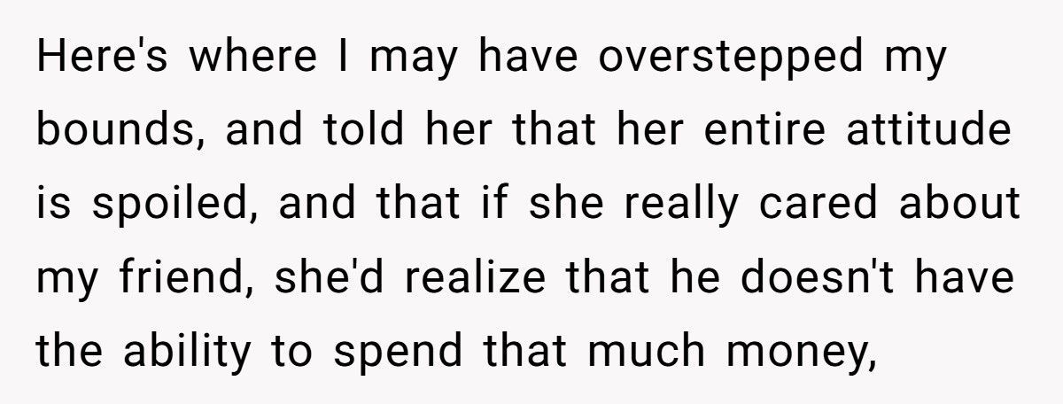 Man Calls Friend’s Girlfriend “Spoiled” After She Demands A Brand-New Car He Can’t Afford