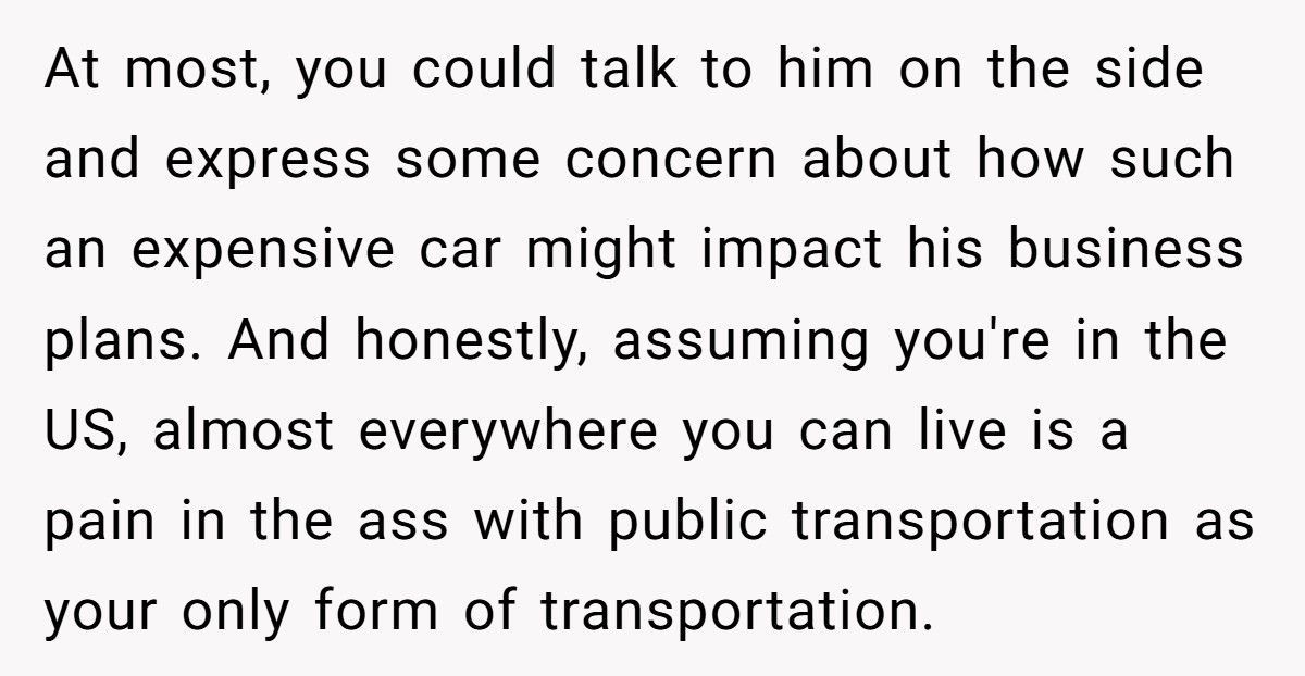 Man Calls Friend’s Girlfriend “Spoiled” After She Demands A Brand-New Car He Can’t Afford