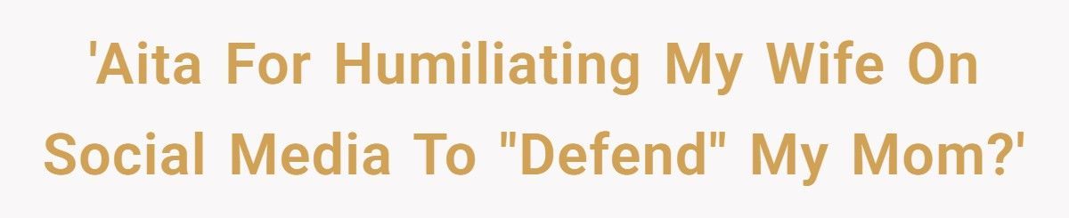 Wife Tries To Smear MIL Online, Husband Publicly Corrects Her And Sparks A Meltdown