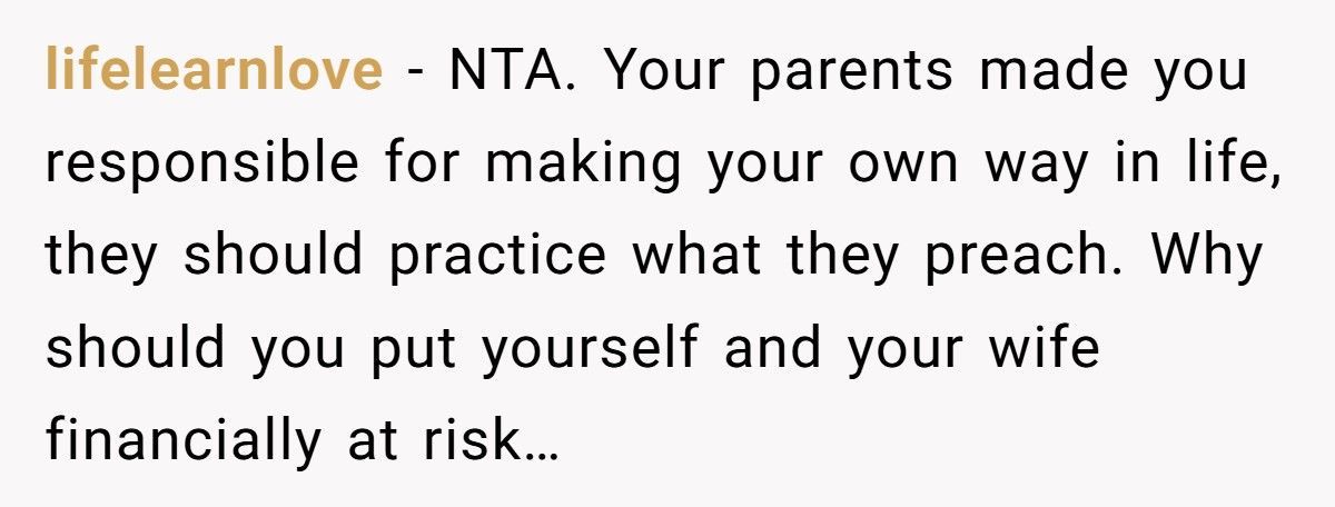 Man Refuses To Bail Out Parents Who Let Him Go Homeless But Funded His Siblings