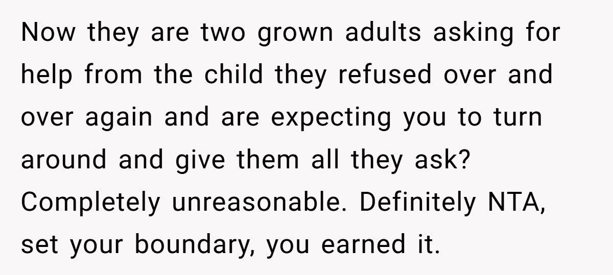 Man Refuses To Bail Out Parents Who Let Him Go Homeless But Funded His Siblings