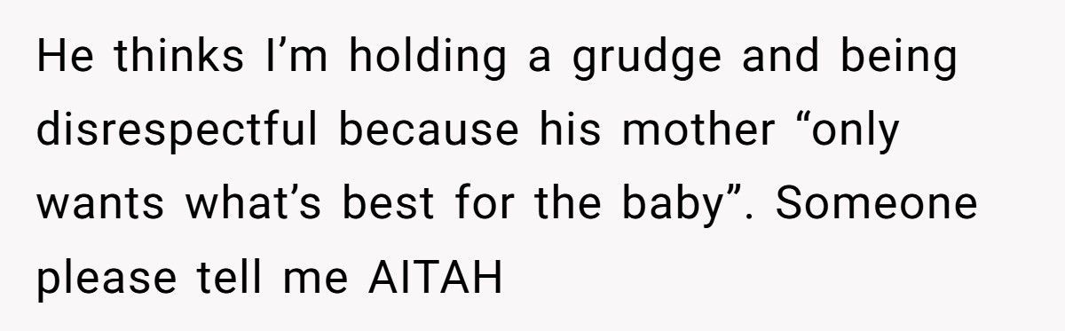 Wife Refuses To Give Birth The Natural Way After MIL Demands No Epidural