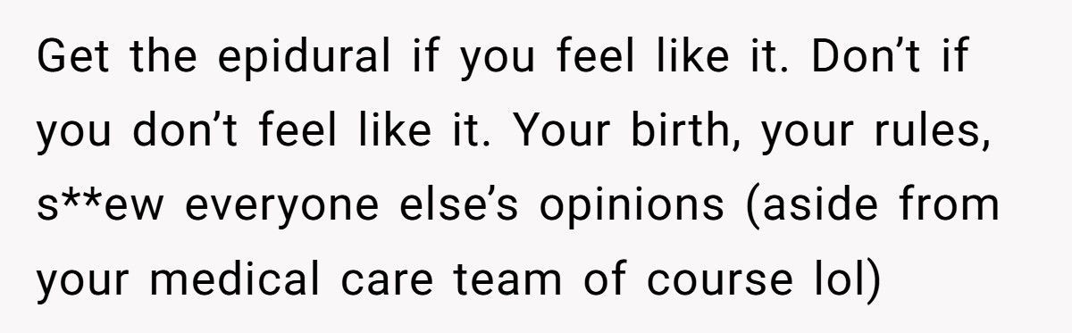 Wife Refuses To Give Birth The Natural Way After MIL Demands No Epidural