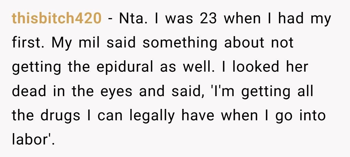 Wife Refuses To Give Birth The Natural Way After MIL Demands No Epidural