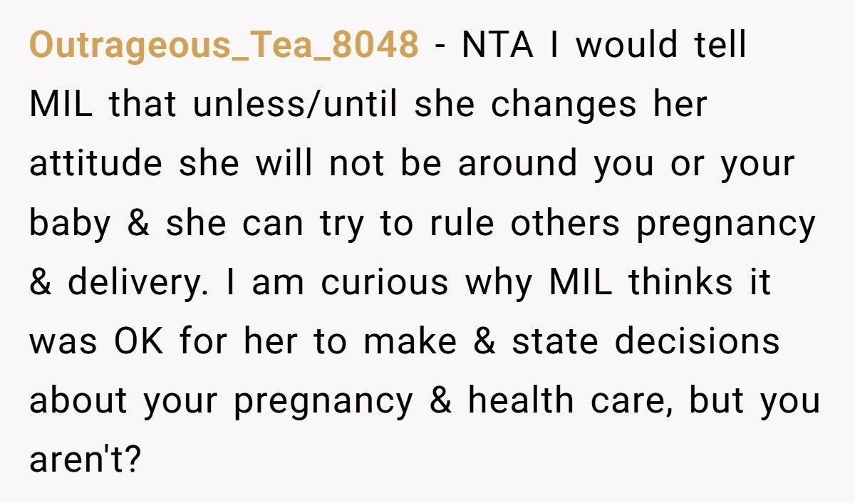 Wife Refuses To Give Birth The Natural Way After MIL Demands No Epidural