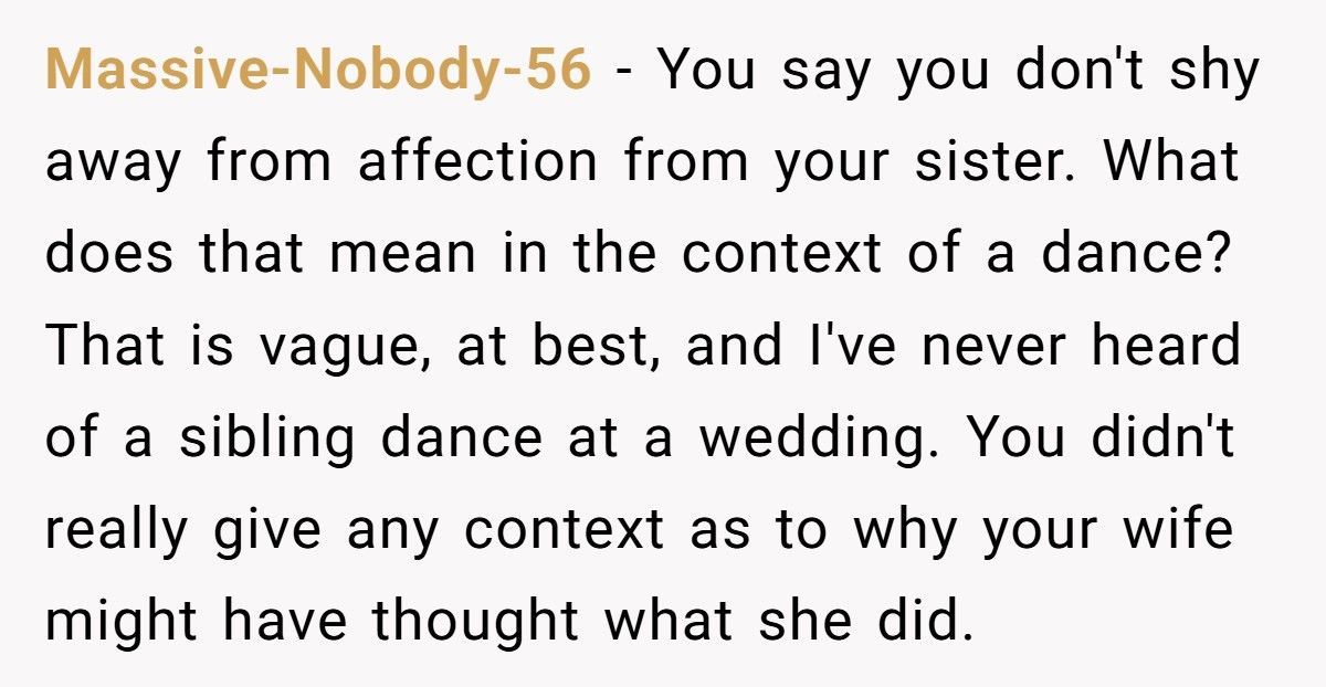 Wife Demands Husband Return $7,500 Wedding Gift After Calling His Dance With Sister Too Intimate