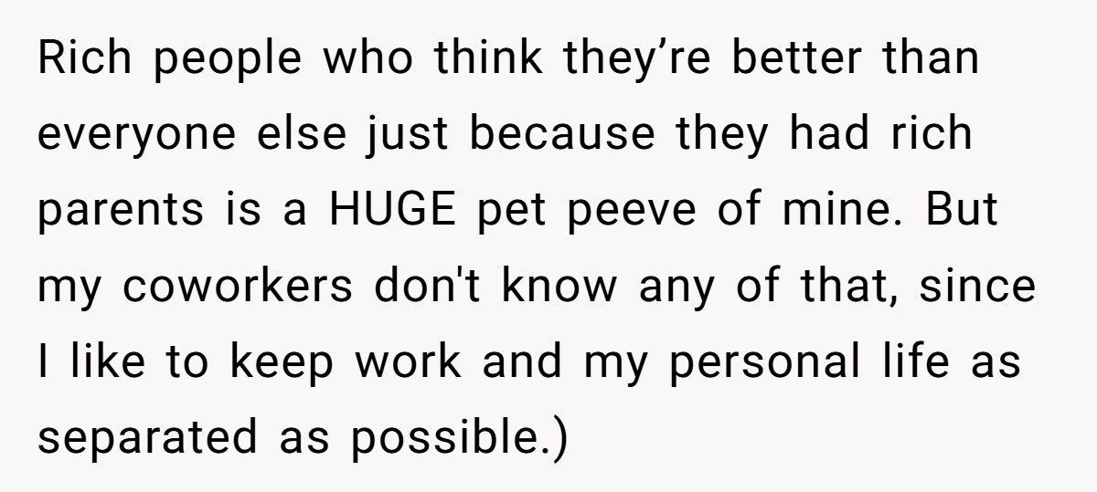 Man Shuts Down Colleague’s 150-Country Travel Story, Tells Him It’s Just His Rich Parents’ Money