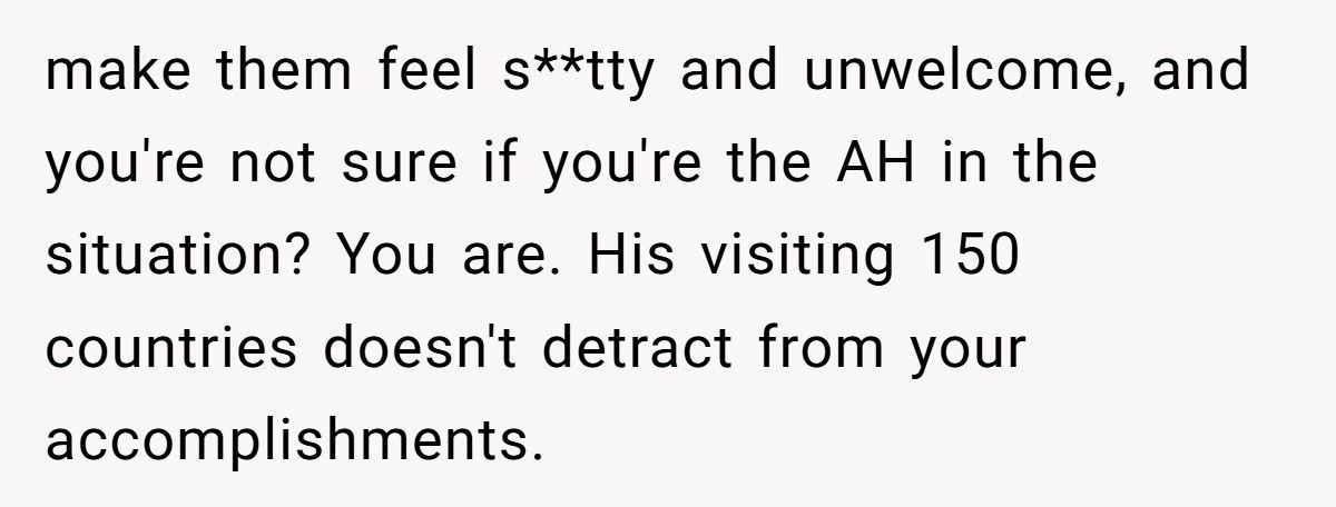 Man Shuts Down Colleague’s 150-Country Travel Story, Tells Him It’s Just His Rich Parents’ Money