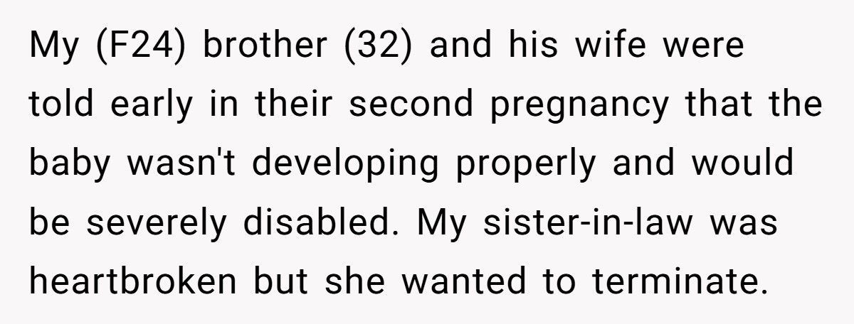 Man Pressured His Wife Into Keeping Disabled Baby, Now Demands His Sister Give Up School To Help