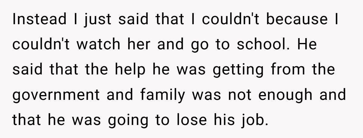 Man Pressured His Wife Into Keeping Disabled Baby, Now Demands His Sister Give Up School To Help