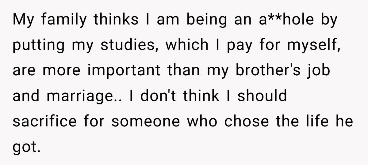 Man Pressured His Wife Into Keeping Disabled Baby, Now Demands His Sister Give Up School To Help