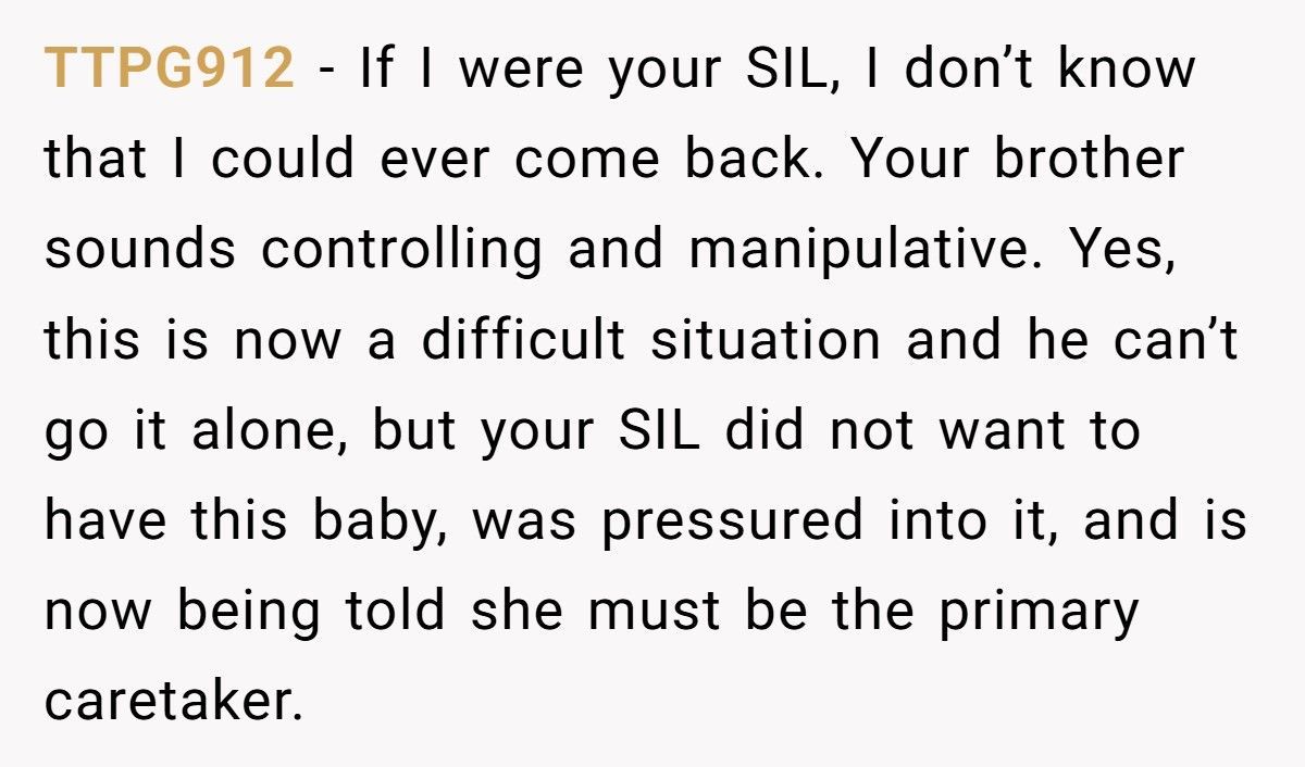 Man Pressured His Wife Into Keeping Disabled Baby, Now Demands His Sister Give Up School To Help