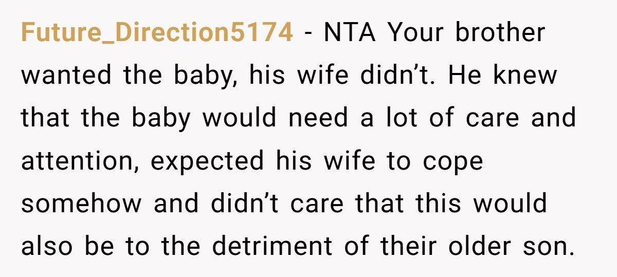 Man Pressured His Wife Into Keeping Disabled Baby, Now Demands His Sister Give Up School To Help