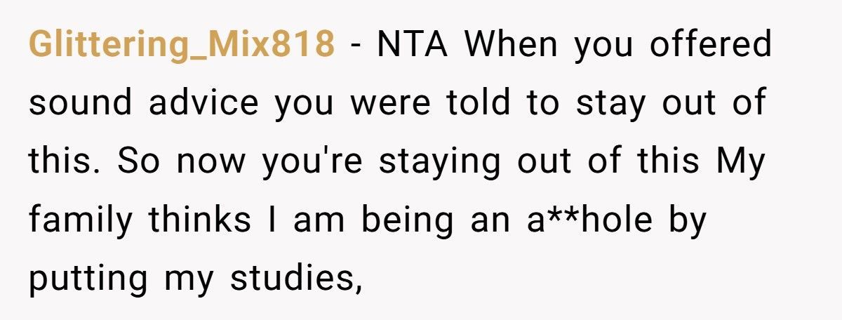 Man Pressured His Wife Into Keeping Disabled Baby, Now Demands His Sister Give Up School To Help