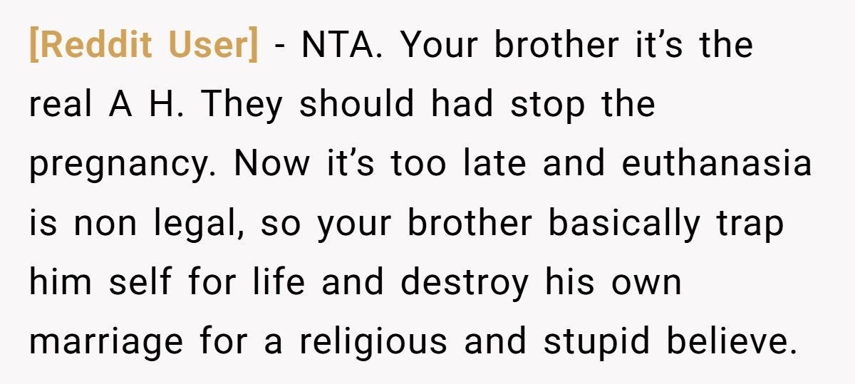 Man Pressured His Wife Into Keeping Disabled Baby, Now Demands His Sister Give Up School To Help