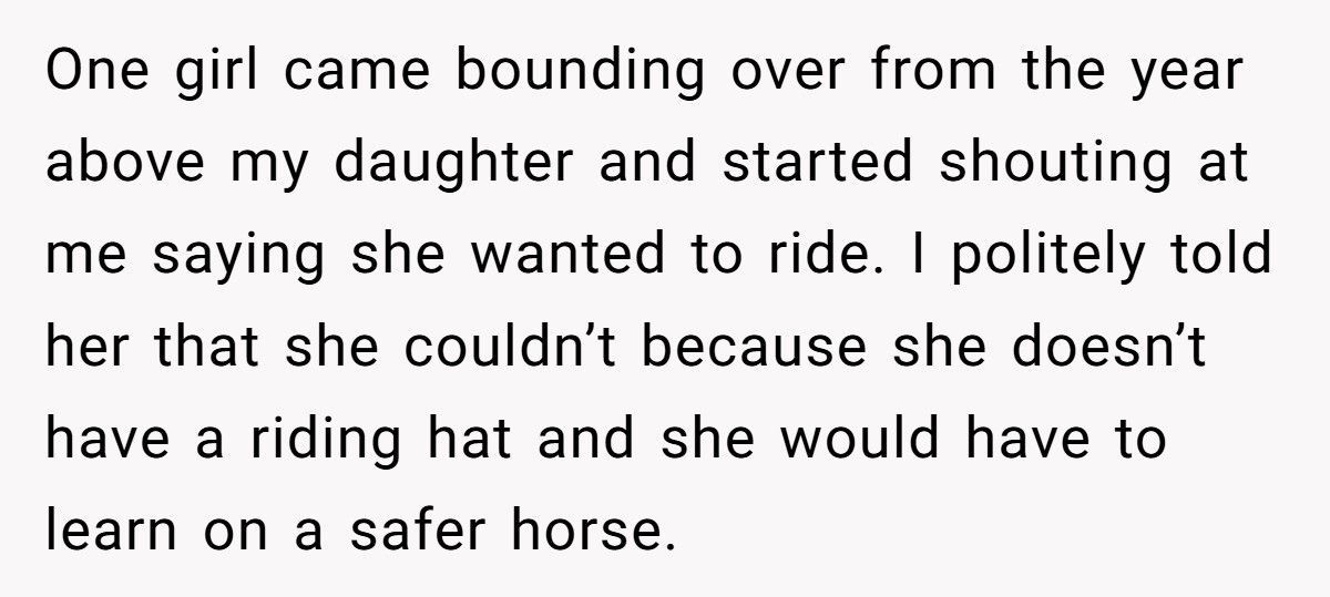 Mom Lets Daughter Ride Pony To School, Gets Accused Of “Showing Off”