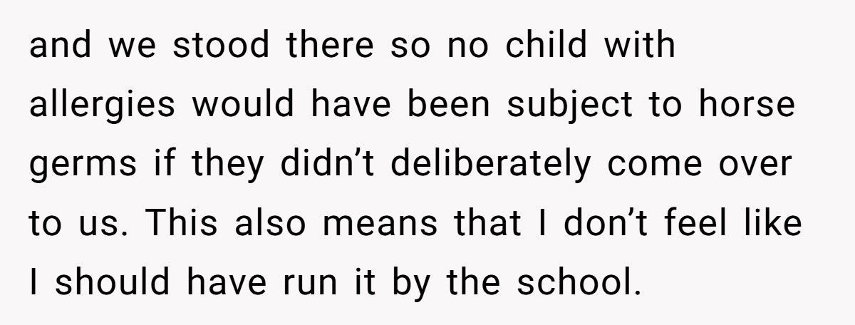 Mom Lets Daughter Ride Pony To School, Gets Accused Of “Showing Off”