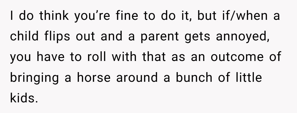 Mom Lets Daughter Ride Pony To School, Gets Accused Of “Showing Off”