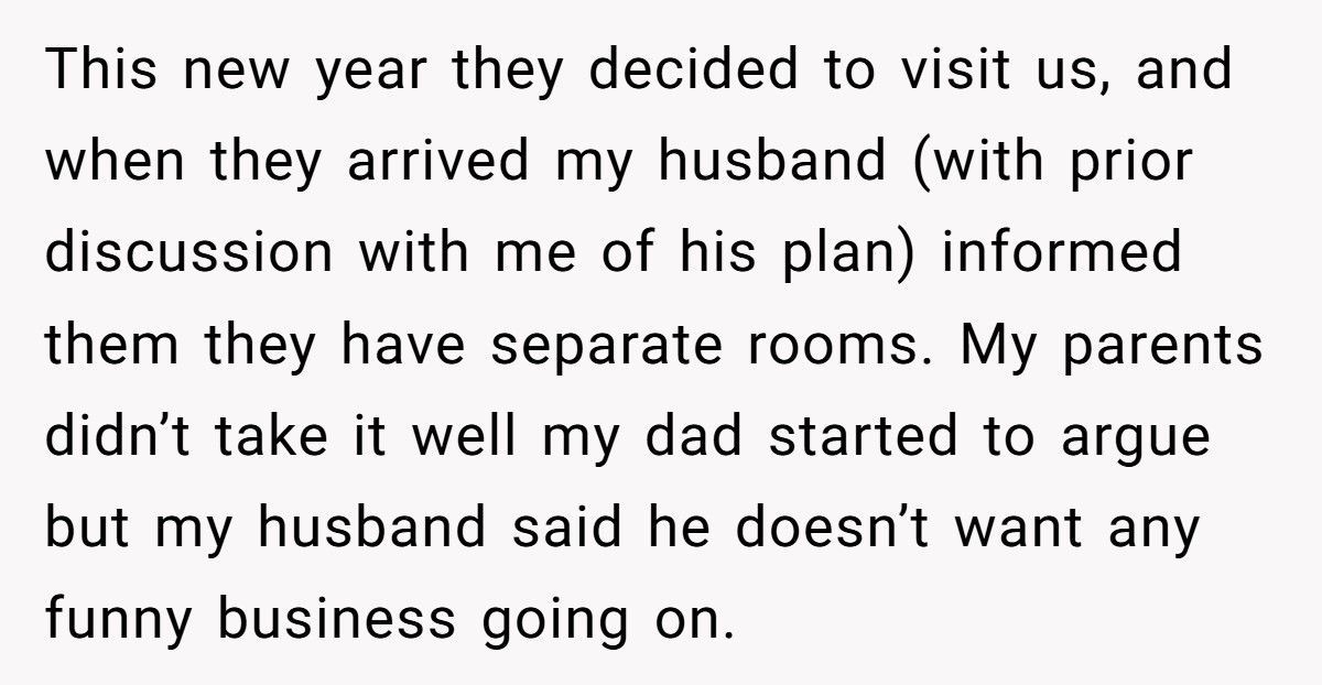 Parents Call Daughter A Brat After She Forces Them To Sleep In Separate Rooms