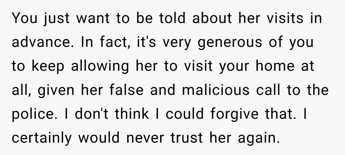 Mom Calls The Police After Her Son’s Ex Refuses To Open The Door For A Surprise Visit
