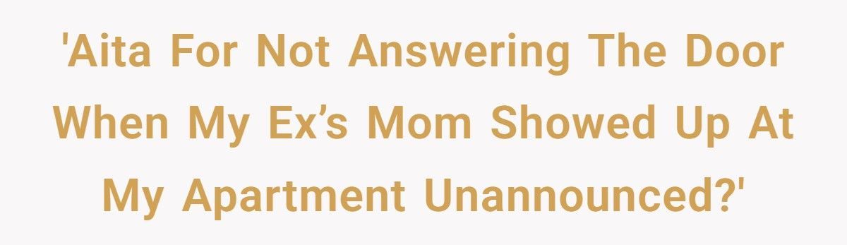Mom Calls The Police After Her Son’s Ex Refuses To Open The Door For A Surprise Visit
