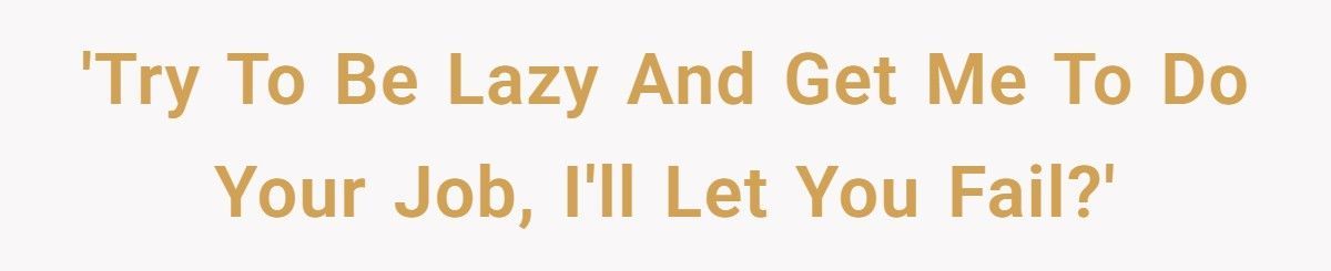 Fast Food Boss Refuses To Do Her Job, Team Lets Her Fail Spectacularly