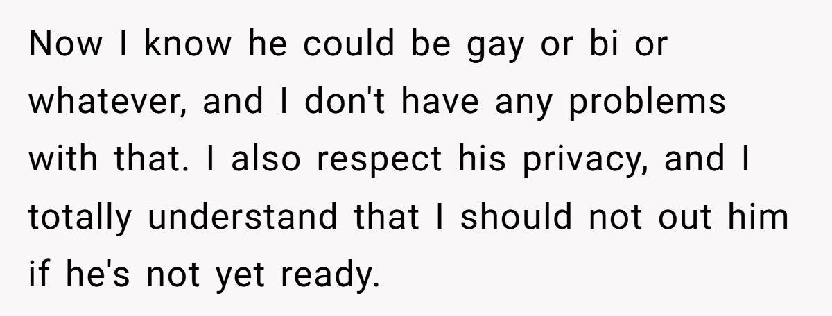 Brother Finds Out Sibling’s Secret Relationship, But Should He Bring It Up?
