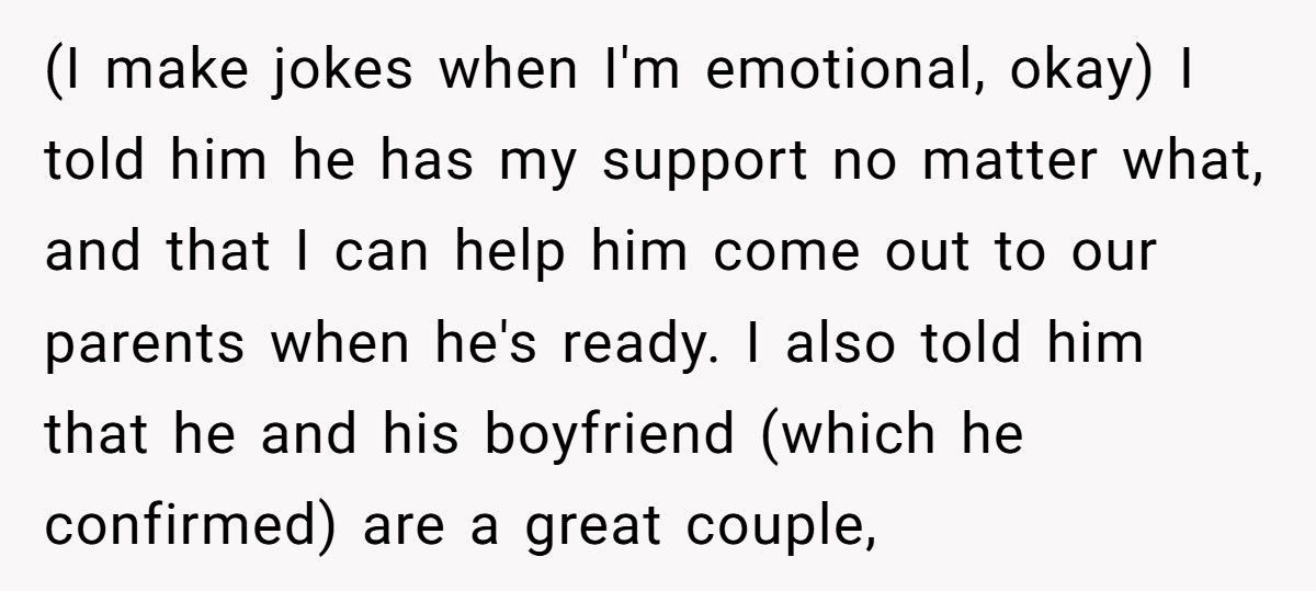 Brother Finds Out Sibling’s Secret Relationship, But Should He Bring It Up?