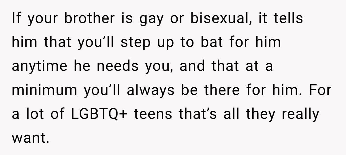 Brother Finds Out Sibling’s Secret Relationship, But Should He Bring It Up?