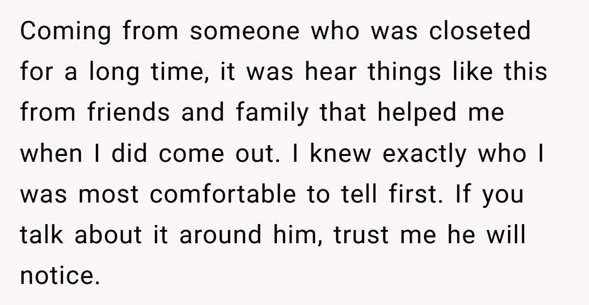 Brother Finds Out Sibling’s Secret Relationship, But Should He Bring It Up?