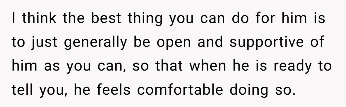 Brother Finds Out Sibling’s Secret Relationship, But Should He Bring It Up?