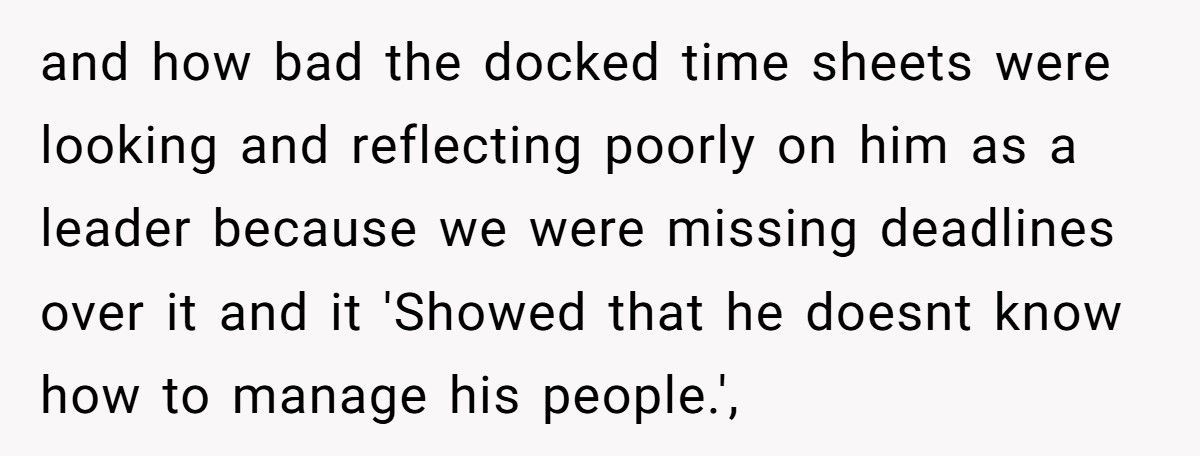 Boss Docks 15 Minutes For Being 1 Minute Late, Then Gets Mad When Worker Refuses Free Labor