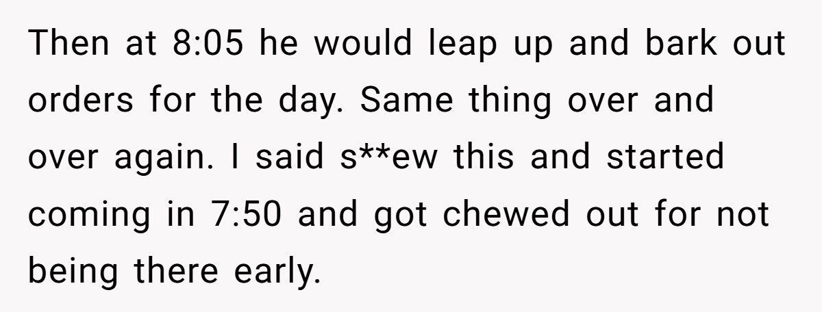 Boss Docks 15 Minutes For Being 1 Minute Late, Then Gets Mad When Worker Refuses Free Labor