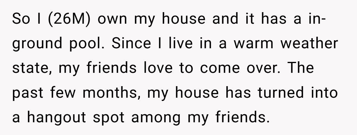 Guy Bans Girl From Pool Parties After She Rejected Him, Friend Group Calls Him Petty