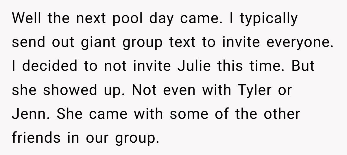 Guy Bans Girl From Pool Parties After She Rejected Him, Friend Group Calls Him Petty