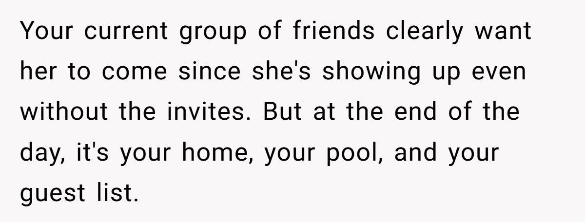 Guy Bans Girl From Pool Parties After She Rejected Him, Friend Group Calls Him Petty