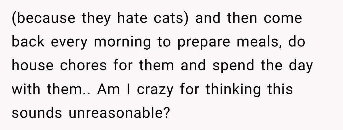 Wife Refuses To Leave Her Home With Her Kitten For In-Laws Who Hate Cats