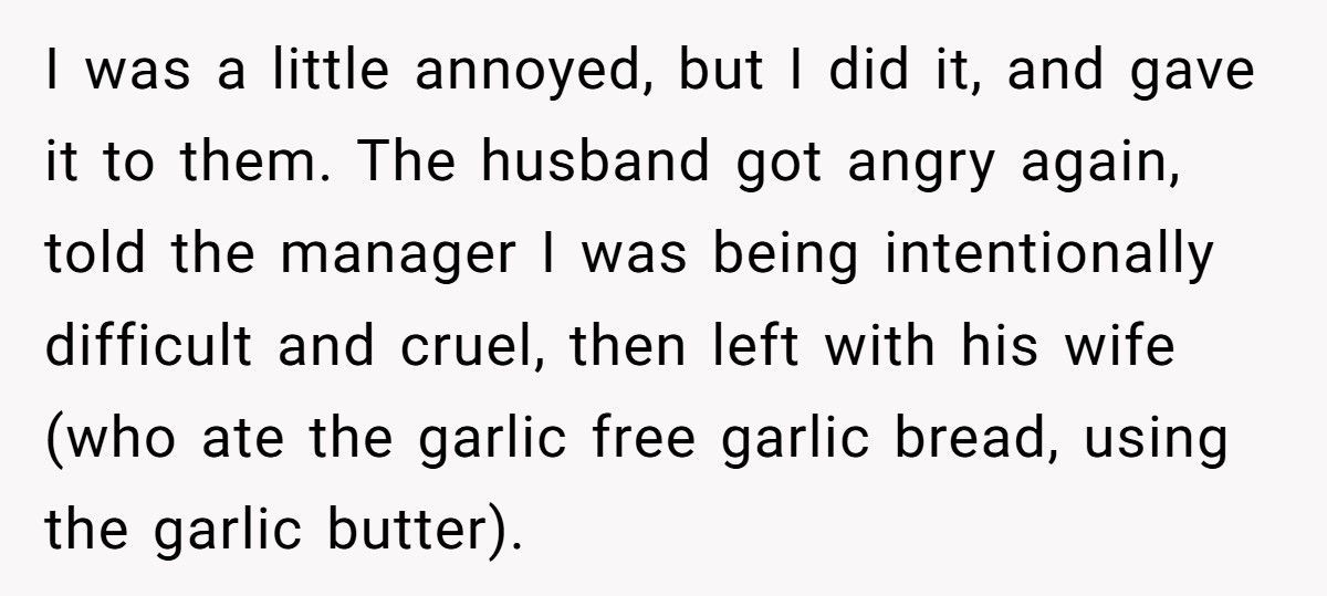 Waitress Called Cruel For Serving Regular Bread When Pregnant Customer Ordered Garlic-Free Garlic Bread