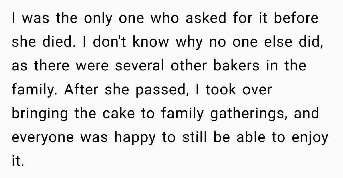 Baker Cousin Calls Them A “Sellout” After They Turns Grandma’s Secret Recipe Into A Business