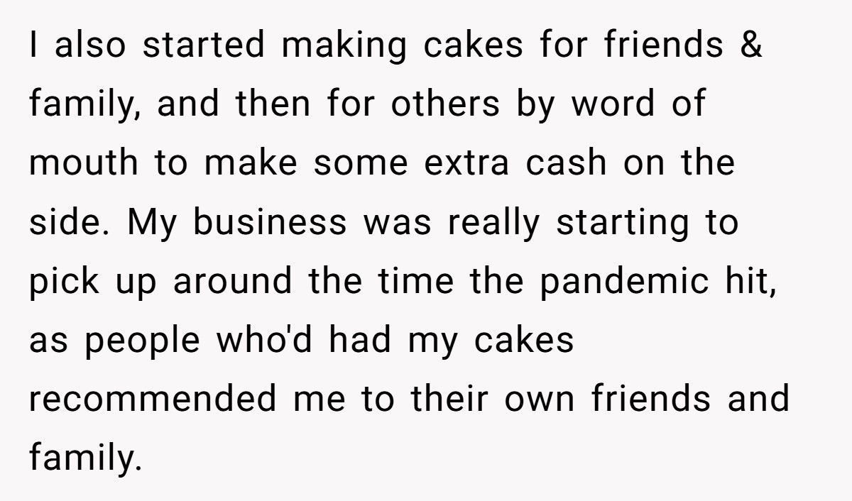 Baker Cousin Calls Them A “Sellout” After They Turns Grandma’s Secret Recipe Into A Business