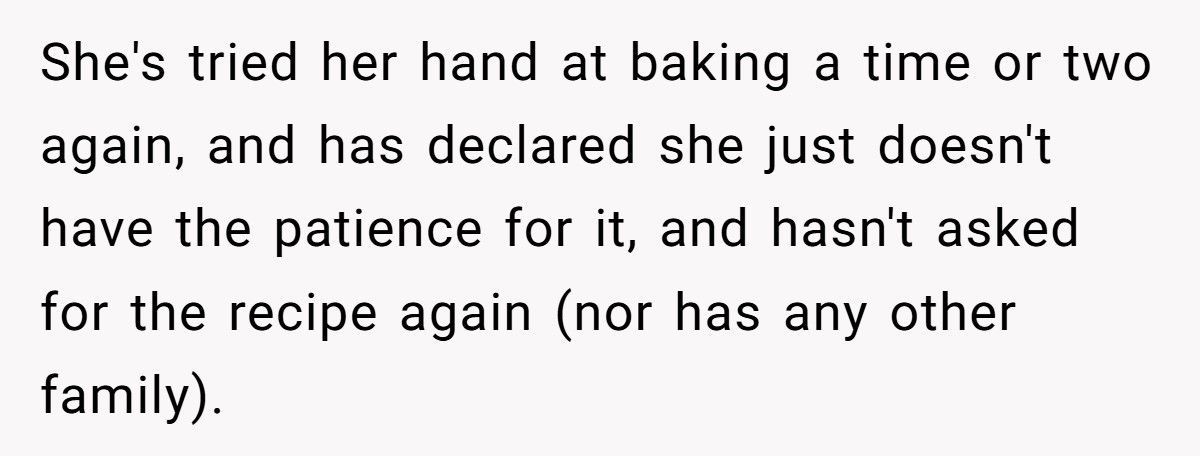 Baker Cousin Calls Them A “Sellout” After They Turns Grandma’s Secret Recipe Into A Business