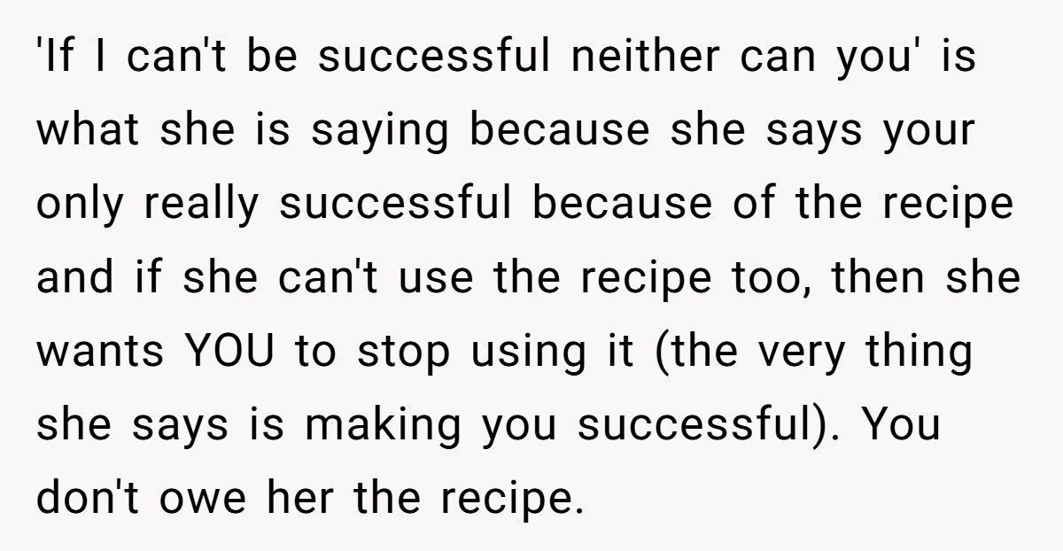 Baker Cousin Calls Them A “Sellout” After They Turns Grandma’s Secret Recipe Into A Business
