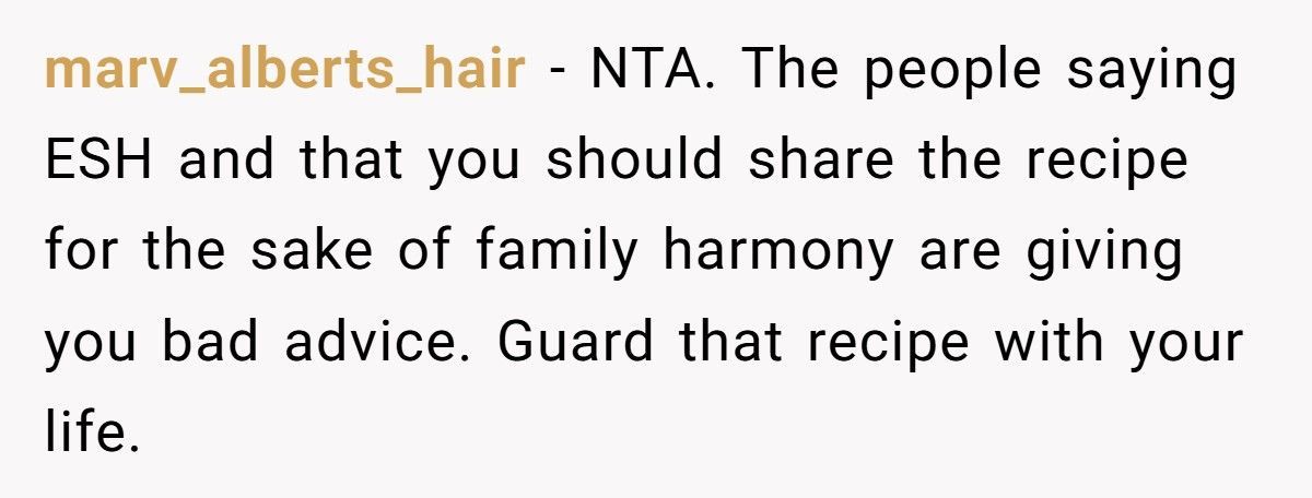 Baker Cousin Calls Them A “Sellout” After They Turns Grandma’s Secret Recipe Into A Business