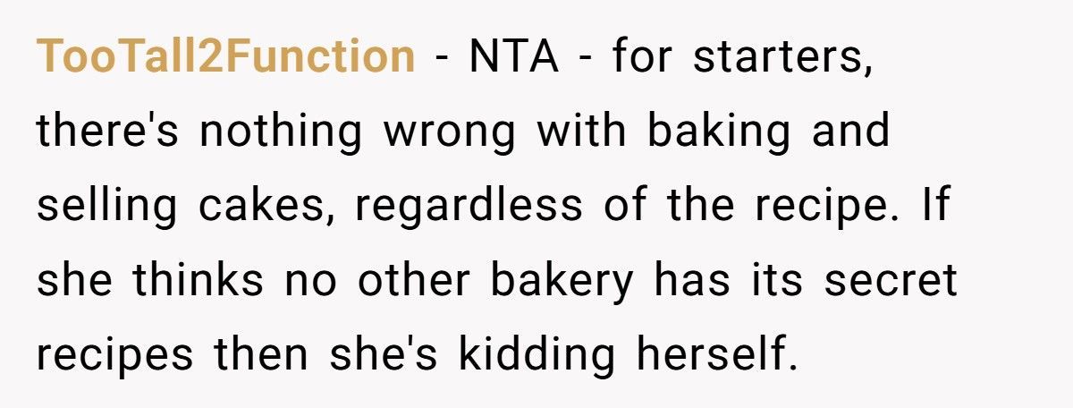 Baker Cousin Calls Them A “Sellout” After They Turns Grandma’s Secret Recipe Into A Business