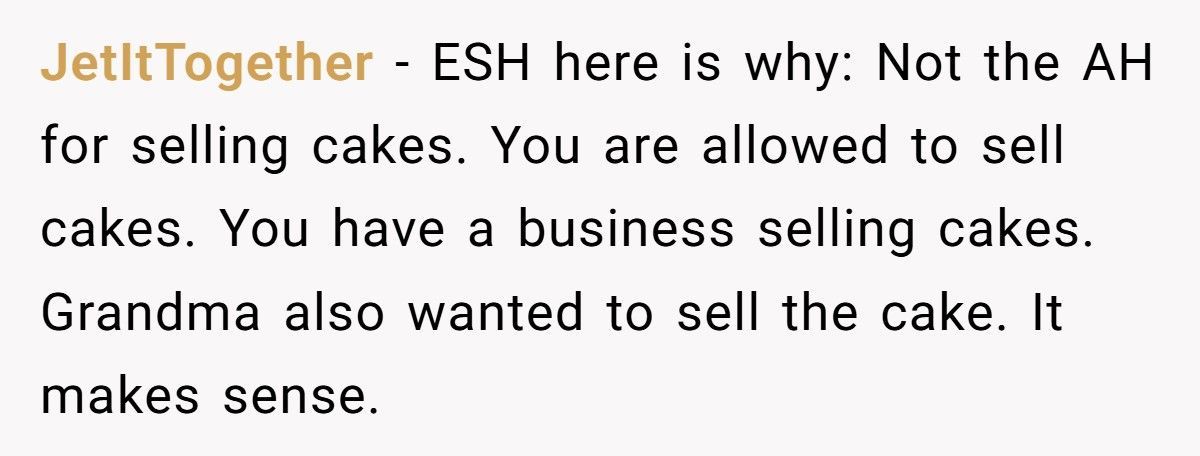 Baker Cousin Calls Them A “Sellout” After They Turns Grandma’s Secret Recipe Into A Business