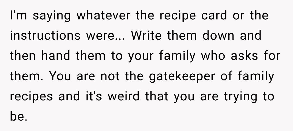 Baker Cousin Calls Them A “Sellout” After They Turns Grandma’s Secret Recipe Into A Business