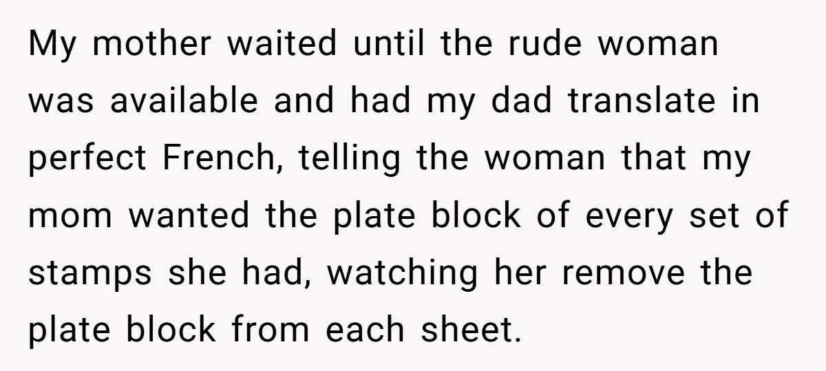 French Clerk Refuses To Sell To “The American”, Then Regrets It When Her Husband Shows Up